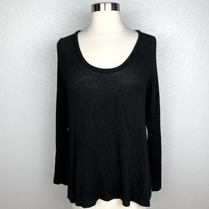 Soft Joie Women's Black Long Sleeve Round Neck Knit Pullover Sweater Top Size XS